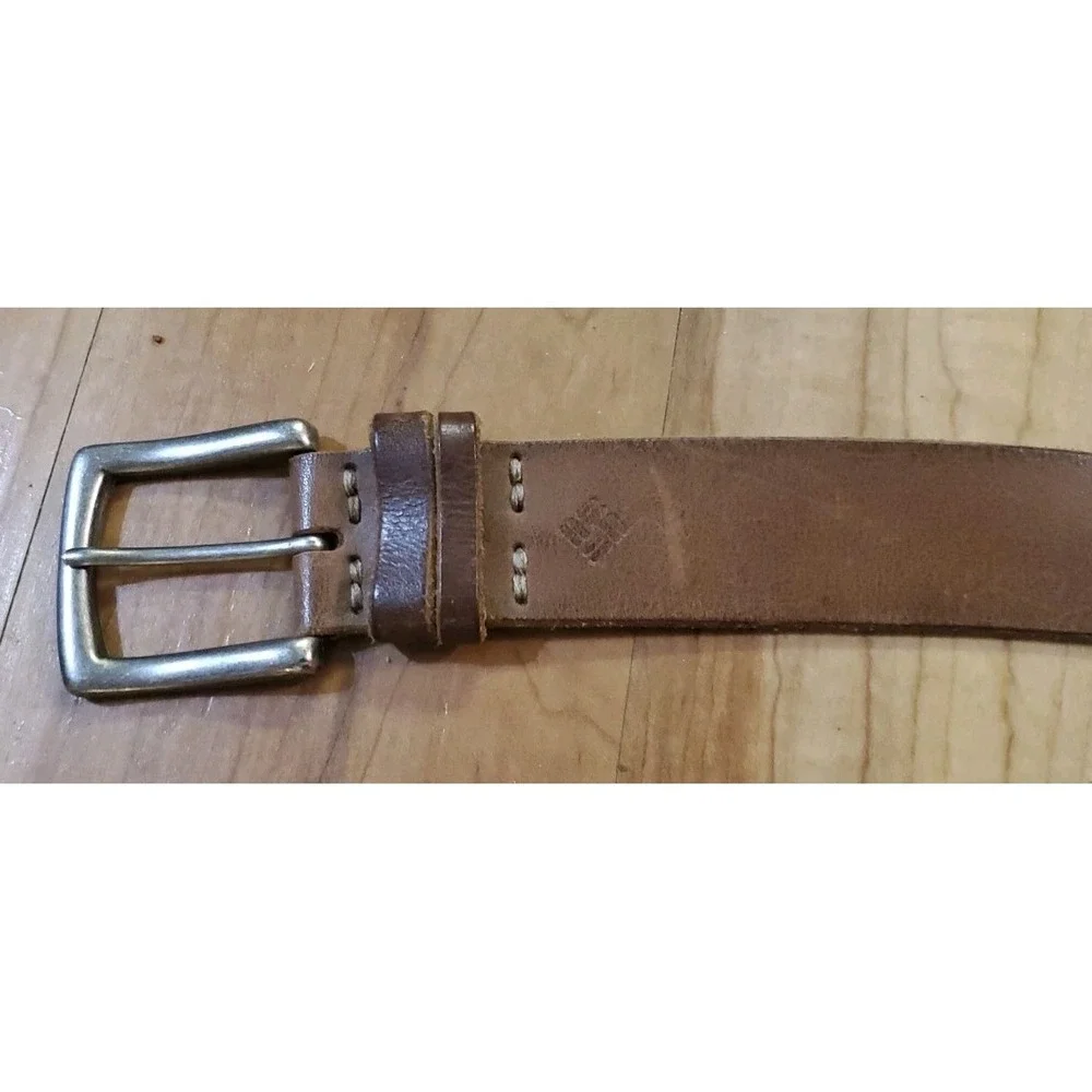 Columbia‎ Sportswear Men's Belt Size 44 Genuine Leather Brown